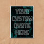 Custom Quote Green Vintage Leaf Design, thumbnail 6 of 6