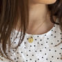 Dotted Heart Initial Charm Necklace, thumbnail 3 of 12