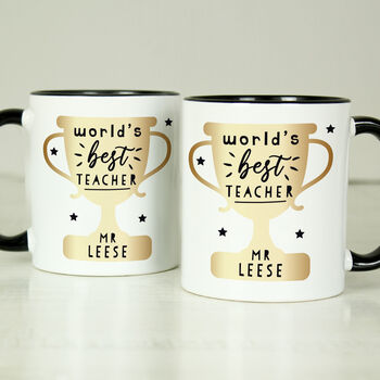 Personalised 'World’s Best Teacher' Mug, 2 of 5