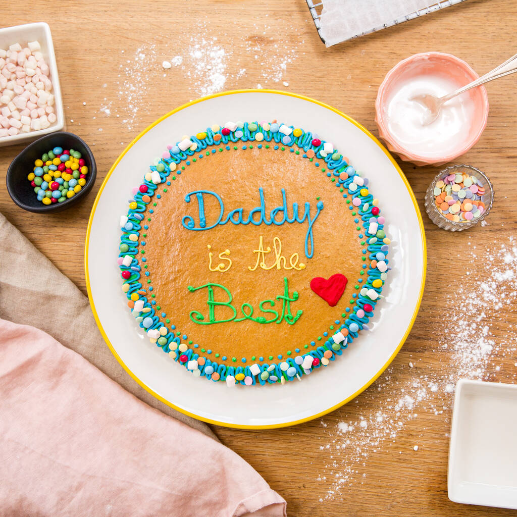 father's day giant cookie kit by craft & crumb | notonthehighstreet.com