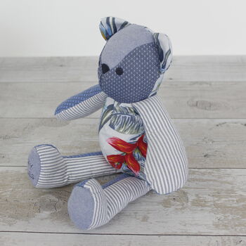 Memory Bear Keepsake Made From A Loved Ones Clothes, 6 of 9