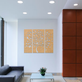 Laser Cut Tree Of Life Art Set Wooden Wall Decor, 6 of 9