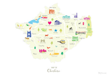 Personalised Cheshire Map: Add Favourite Places, 2 of 4