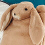 Personalised Brown Bunny Hot Water Bottle Gift Boxed, thumbnail 9 of 10