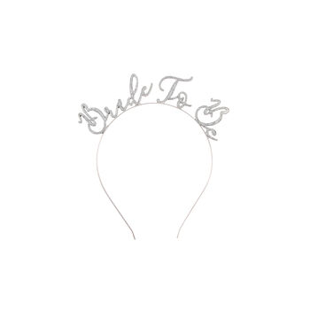 Silver Glitter 'Bride To Be' Headband, 2 of 2