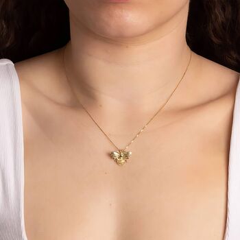 9ct Gold Bumble Bee Necklace, 2 of 12