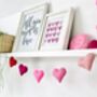 Customisable Valentines Day Heart Garland, thumbnail 1 of 10