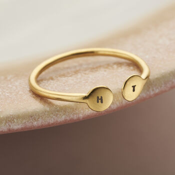 Personalised Disc Open Ring, 3 of 12