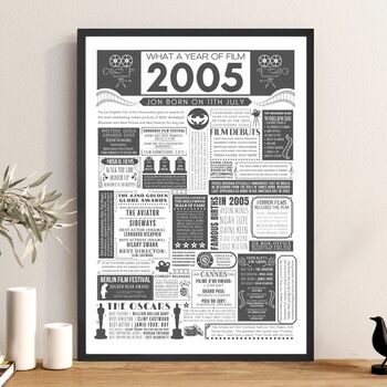 Personalised Film Poster 21st Birthday Gift, 3 of 12