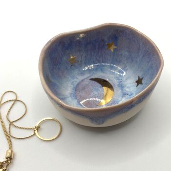 Stars And Moon Crescent Trinket Dish For Jewellery, 4 of 5