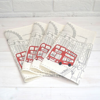 Linen London Design Napkins, 4 of 9