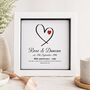 Personalised 40th Anniversary Gift Ruby Heart, thumbnail 1 of 12