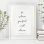 Handwritten Personalised Quote Print, thumbnail 8 of 9