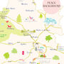 Map Of Oxfordshire Art Print, thumbnail 3 of 5