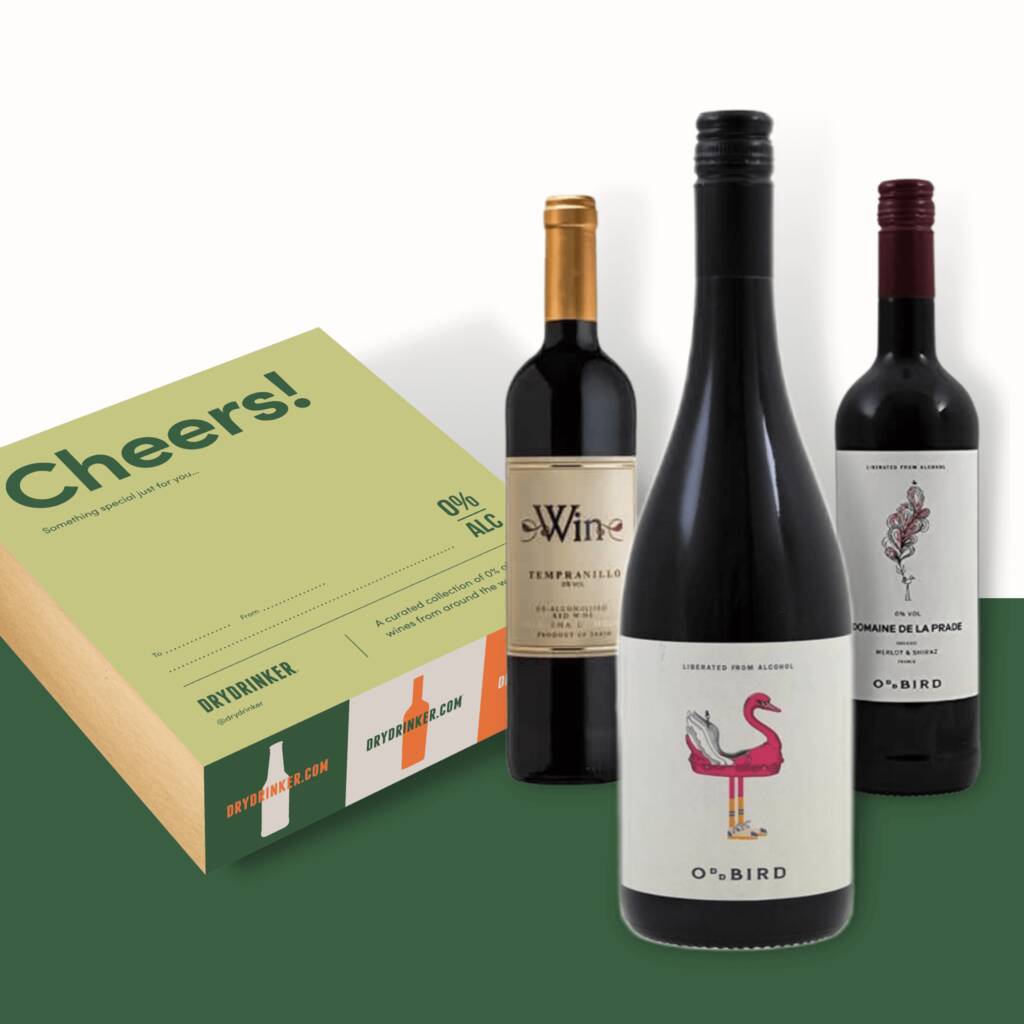 Alcohol Free Premium Red Wine Gift Box 0% By Drydrinker |