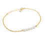 50th Birthday Pearl Bracelet 14ct Gold Fill With Personalised Card, thumbnail 5 of 5