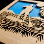 Male Paddle Boarder Wall Art, thumbnail 3 of 6