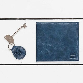 Blue Badge Permit Holder In Navy Leather And Radar Key, 7 of 7