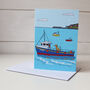 Captain Of The Boat A6 Greetings Card, thumbnail 2 of 2