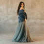 Lilac And Grey Ombre Bridal Skirt For Alternative Weddings, thumbnail 10 of 12