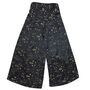 'Ziggy' Black And Gold Small Geo Print Viscose Palazzo Trousers, thumbnail 5 of 5