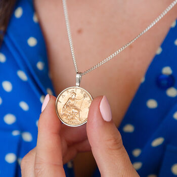 100th Birthday Farthing Coin Necklace, 5 of 12