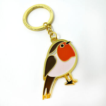 Robin In Memory Keyring, Personalised Robin Keyring, 4 of 6
