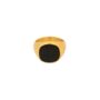 Black And Gold Stainless Steel Signet Ring, thumbnail 9 of 11