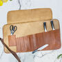 Personalised Brown Leather Knife Roll, thumbnail 1 of 10