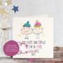 First Christmas As A Married Couple Fun Xmas Card, thumbnail 4 of 4