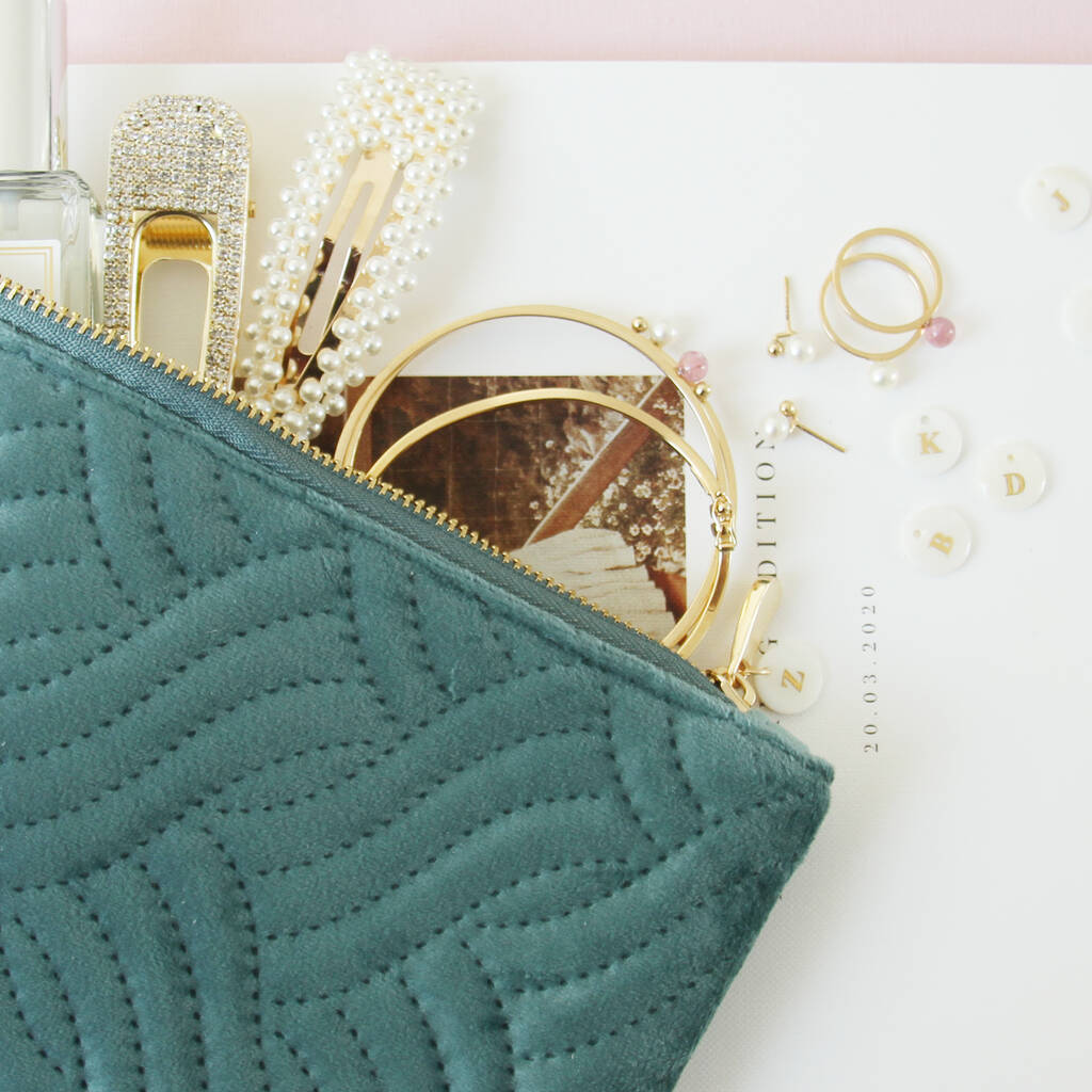 personalised velvet pouches