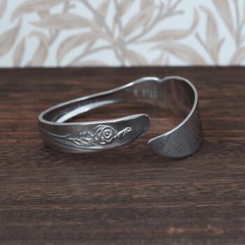 Rose Vintage Butter Knife Bangle, 3 of 5