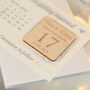 Classic Calendar Wedding Save The Date Magnet And Card, thumbnail 4 of 8
