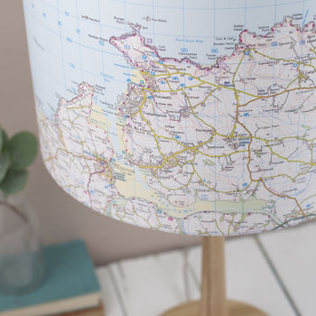 Bespoke Map Lampshade Choose The Location, 2 of 4