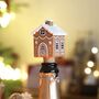 Gingerbread House Cork Bottle Stopper, thumbnail 1 of 5