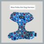 Blue Polka Dot Dog Harness, thumbnail 1 of 4