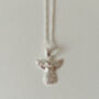Sterling Silver Filigree Angel Pendant Necklace, thumbnail 8 of 9