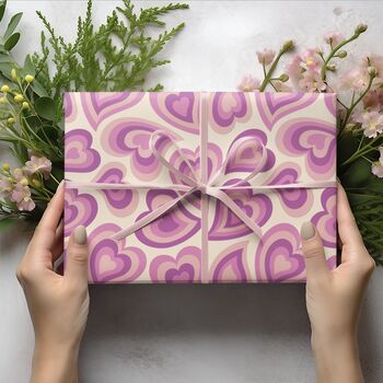 Hearts Valentine’s Gift Wrapping Paper, 8 of 9