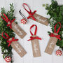 Personalised Wooden Stocking Name Tag, thumbnail 1 of 3