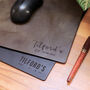 Personalised Anniversary Date Leather Desk Mat, thumbnail 2 of 10
