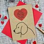 Personalised Dog Fur Baby Birthday Card, thumbnail 2 of 3