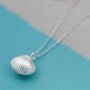 Solid Silver Shell Pendant, thumbnail 1 of 4
