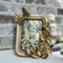Cream And Gold Butterfly Photo Frame – 6x4 Inch Portrait, thumbnail 3 of 10
