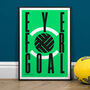 Eye For Goal, Football Wall Art Print, thumbnail 2 of 3