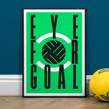 Eye For Goal, Football Wall Art Print, 2 of 3