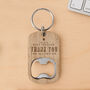 Oak Bottle Opener Keyring 'To The Best Teacher…' | Keyring | Best Teacher | Teacher Gift, thumbnail 1 of 2