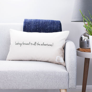 Personalised Geometric Cushion By Clouds and Currents