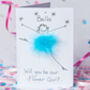 Personalised 3D Will You Be My Flower Girl Card, thumbnail 3 of 3