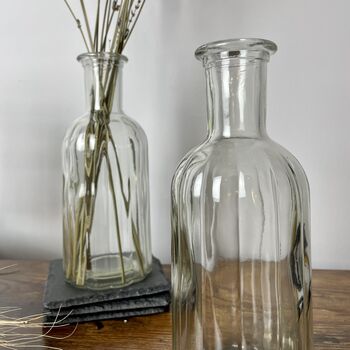 Ripple Glass Bottle Stem Vase, 3 of 3