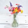 Summer Faux Flower Bouquet Of Ranunculus And Sweet Peas, thumbnail 1 of 5